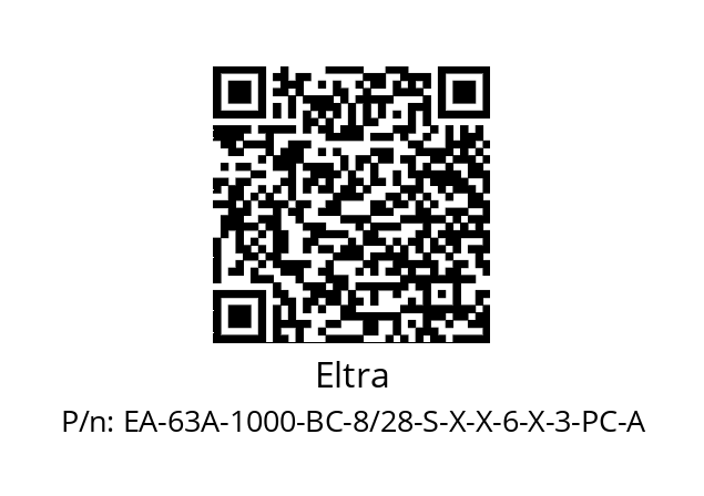   Eltra EA-63A-1000-BC-8/28-S-X-X-6-X-3-PC-A