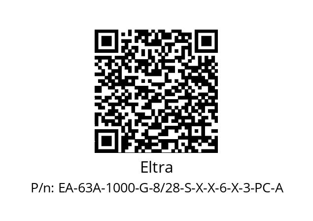   Eltra EA-63A-1000-G-8/28-S-X-X-6-X-3-PC-A