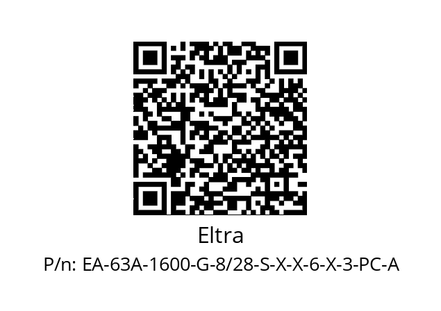   Eltra EA-63A-1600-G-8/28-S-X-X-6-X-3-PC-A