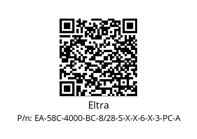   Eltra EA-58C-4000-BC-8/28-S-X-X-6-X-3-PC-A