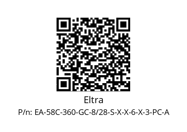   Eltra EA-58C-360-GC-8/28-S-X-X-6-X-3-PC-A