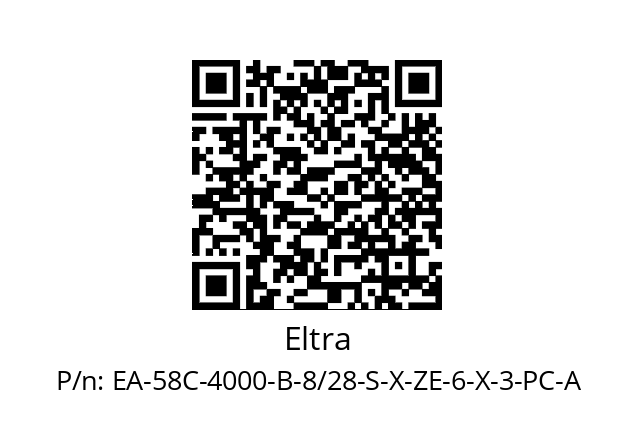   Eltra EA-58C-4000-B-8/28-S-X-ZE-6-X-3-PC-A