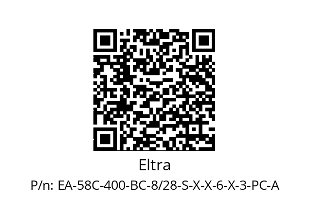   Eltra EA-58C-400-BC-8/28-S-X-X-6-X-3-PC-A