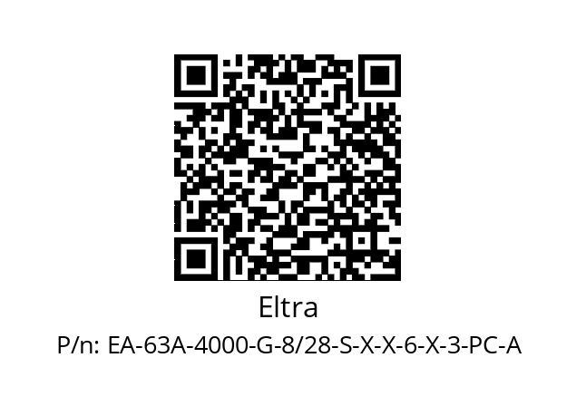   Eltra EA-63A-4000-G-8/28-S-X-X-6-X-3-PC-A