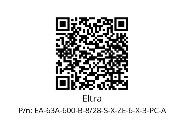   Eltra EA-63A-600-B-8/28-S-X-ZE-6-X-3-PC-A