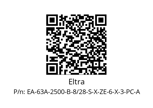   Eltra EA-63A-2500-B-8/28-S-X-ZE-6-X-3-PC-A