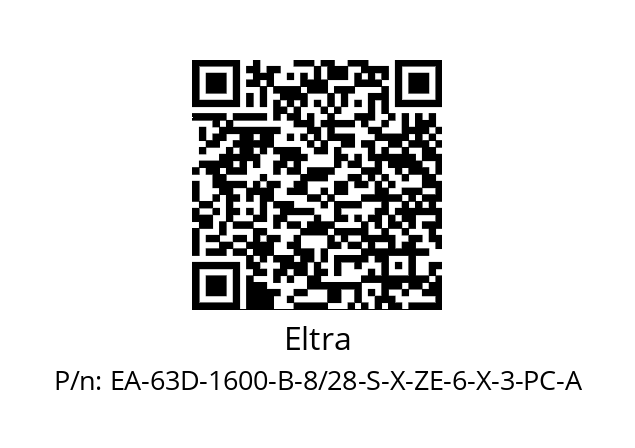   Eltra EA-63D-1600-B-8/28-S-X-ZE-6-X-3-PC-A