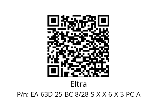   Eltra EA-63D-25-BC-8/28-S-X-X-6-X-3-PC-A