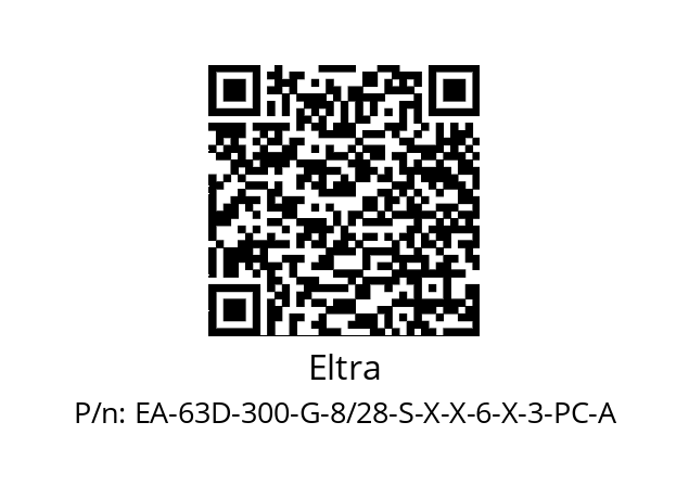   Eltra EA-63D-300-G-8/28-S-X-X-6-X-3-PC-A