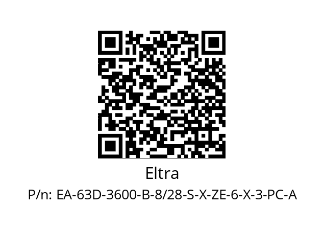   Eltra EA-63D-3600-B-8/28-S-X-ZE-6-X-3-PC-A