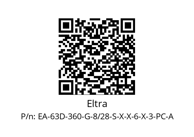   Eltra EA-63D-360-G-8/28-S-X-X-6-X-3-PC-A