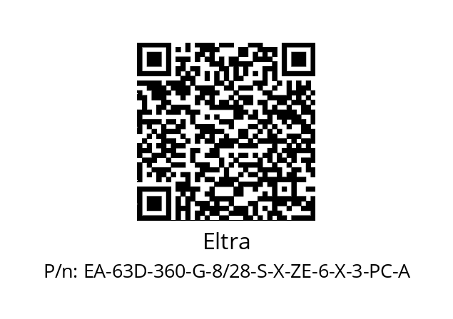   Eltra EA-63D-360-G-8/28-S-X-ZE-6-X-3-PC-A