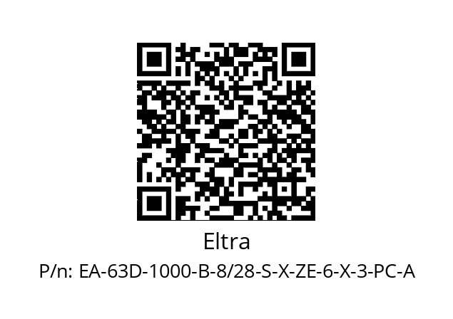   Eltra EA-63D-1000-B-8/28-S-X-ZE-6-X-3-PC-A