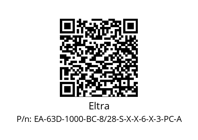   Eltra EA-63D-1000-BC-8/28-S-X-X-6-X-3-PC-A