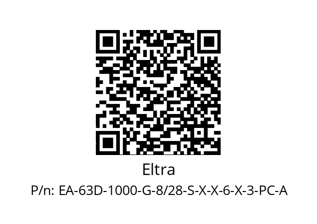   Eltra EA-63D-1000-G-8/28-S-X-X-6-X-3-PC-A