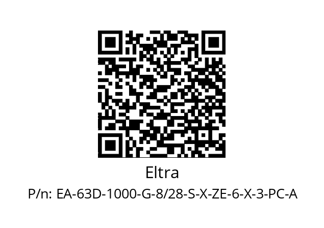   Eltra EA-63D-1000-G-8/28-S-X-ZE-6-X-3-PC-A