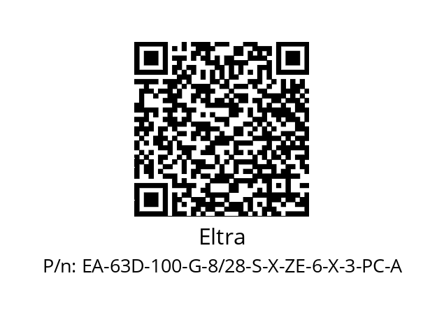   Eltra EA-63D-100-G-8/28-S-X-ZE-6-X-3-PC-A