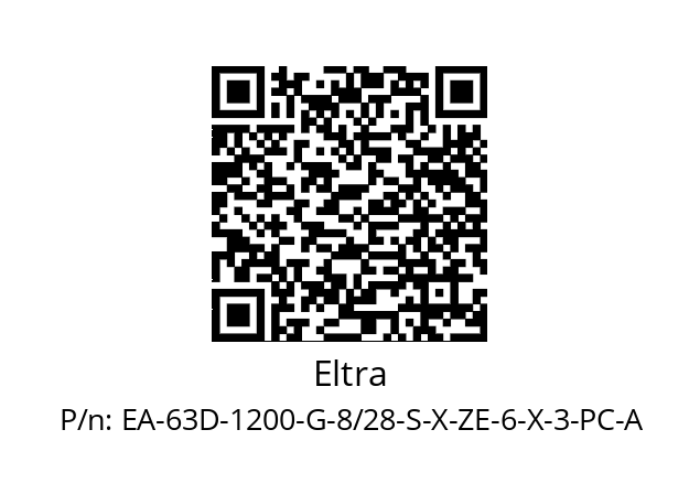   Eltra EA-63D-1200-G-8/28-S-X-ZE-6-X-3-PC-A