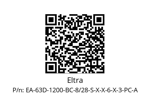   Eltra EA-63D-1200-BC-8/28-S-X-X-6-X-3-PC-A