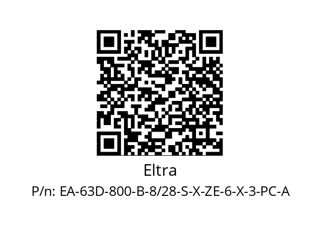   Eltra EA-63D-800-B-8/28-S-X-ZE-6-X-3-PC-A