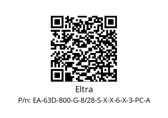   Eltra EA-63D-800-G-8/28-S-X-X-6-X-3-PC-A