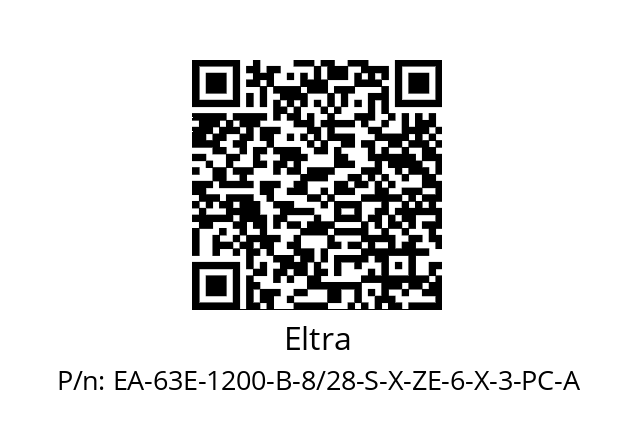   Eltra EA-63E-1200-B-8/28-S-X-ZE-6-X-3-PC-A