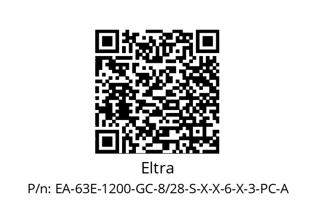   Eltra EA-63E-1200-GC-8/28-S-X-X-6-X-3-PC-A