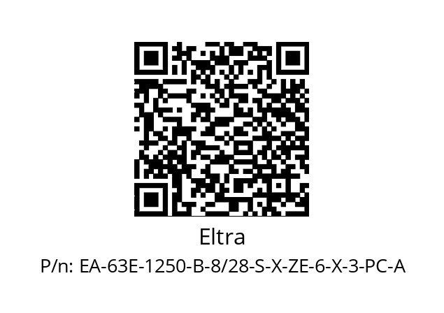   Eltra EA-63E-1250-B-8/28-S-X-ZE-6-X-3-PC-A