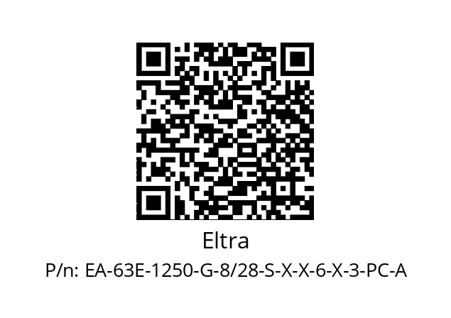   Eltra EA-63E-1250-G-8/28-S-X-X-6-X-3-PC-A