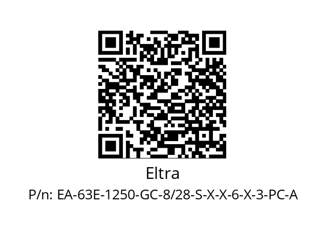   Eltra EA-63E-1250-GC-8/28-S-X-X-6-X-3-PC-A