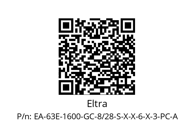   Eltra EA-63E-1600-GC-8/28-S-X-X-6-X-3-PC-A