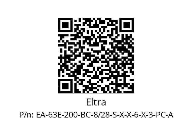   Eltra EA-63E-200-BC-8/28-S-X-X-6-X-3-PC-A