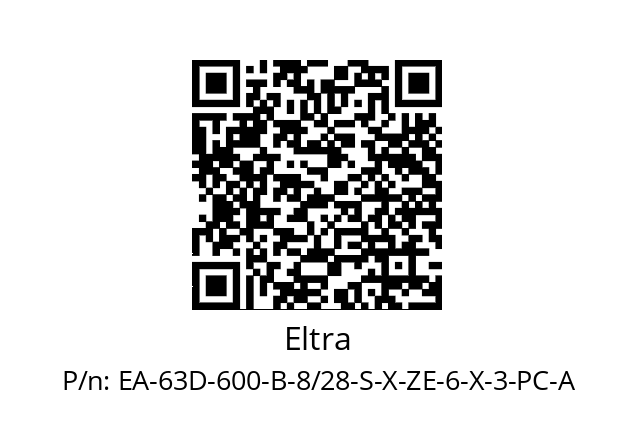   Eltra EA-63D-600-B-8/28-S-X-ZE-6-X-3-PC-A