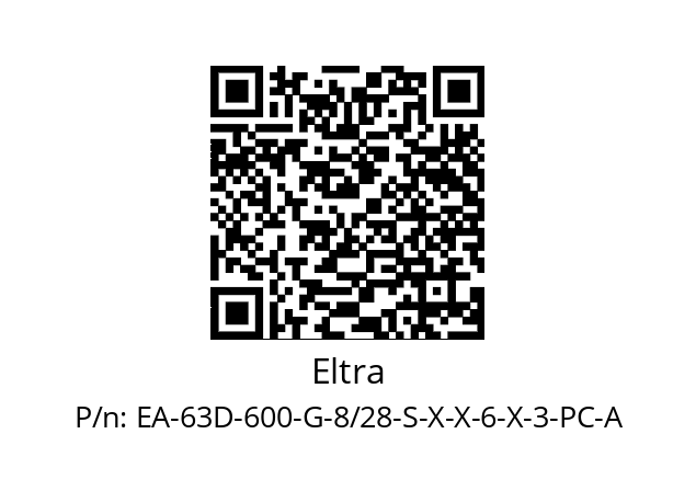   Eltra EA-63D-600-G-8/28-S-X-X-6-X-3-PC-A