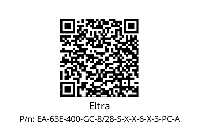   Eltra EA-63E-400-GC-8/28-S-X-X-6-X-3-PC-A