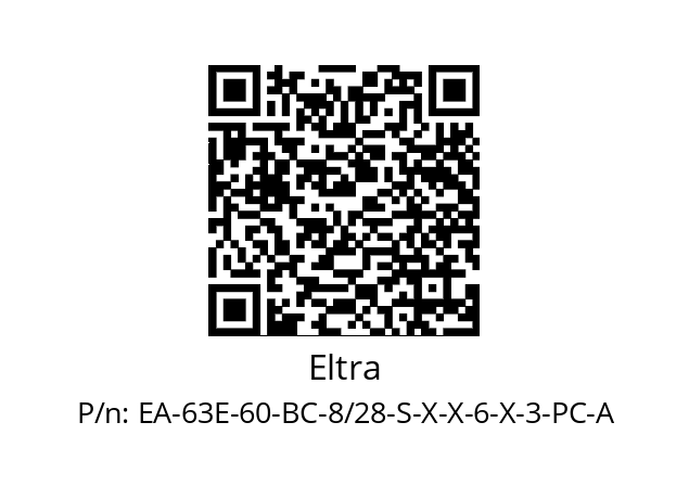   Eltra EA-63E-60-BC-8/28-S-X-X-6-X-3-PC-A