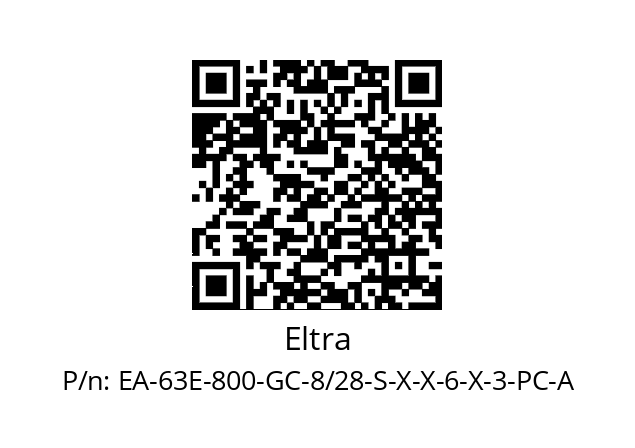   Eltra EA-63E-800-GC-8/28-S-X-X-6-X-3-PC-A