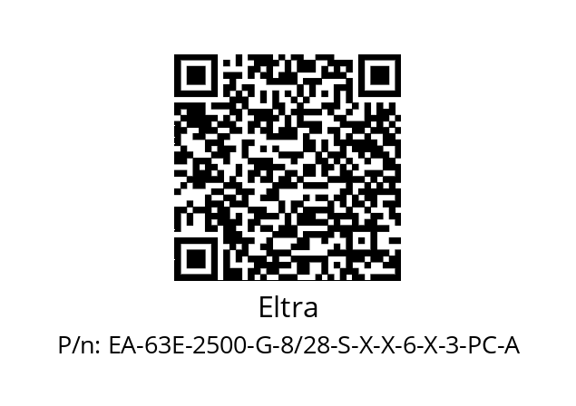   Eltra EA-63E-2500-G-8/28-S-X-X-6-X-3-PC-A