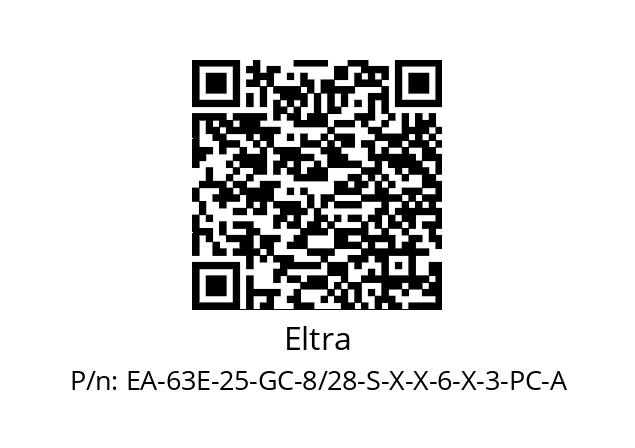   Eltra EA-63E-25-GC-8/28-S-X-X-6-X-3-PC-A