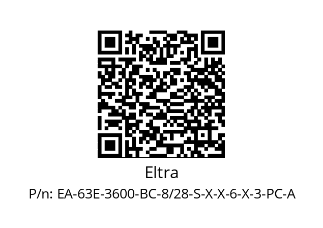   Eltra EA-63E-3600-BC-8/28-S-X-X-6-X-3-PC-A