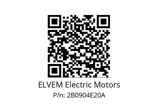   ELVEM Electric Motors 2B0904E20A