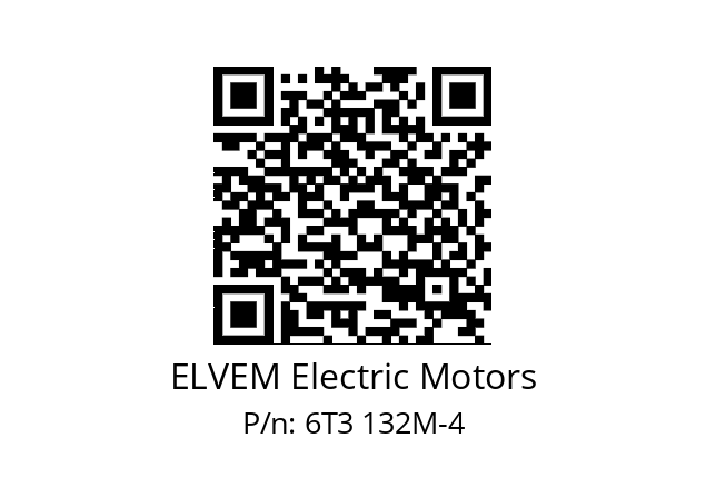   ELVEM Electric Motors 6T3 132M-4