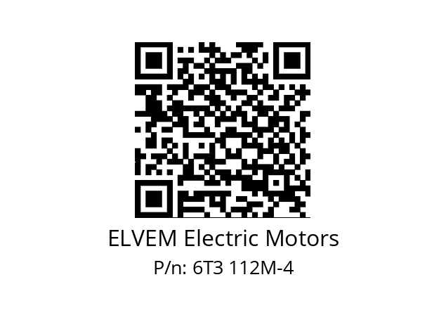   ELVEM Electric Motors 6T3 112M-4