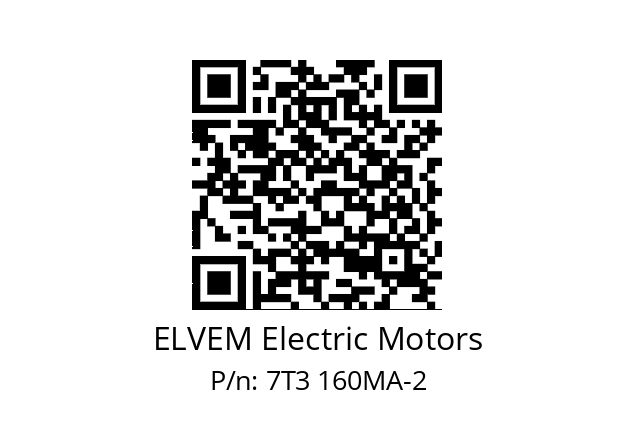   ELVEM Electric Motors 7T3 160MA-2