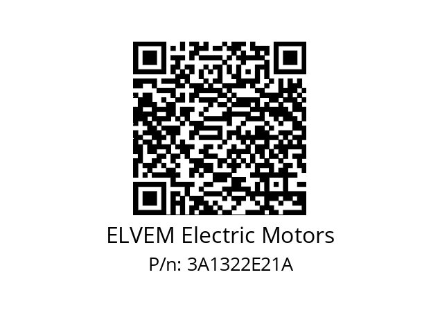  6T3 132SB2 ELVEM Electric Motors 3A1322E21A