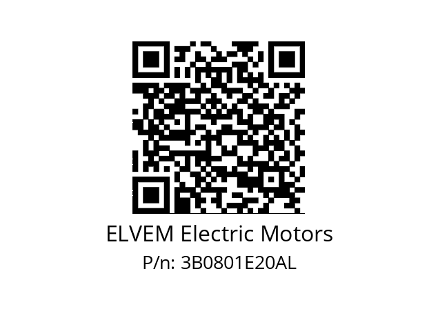   ELVEM Electric Motors 3B0801E20AL