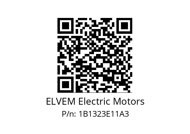   ELVEM Electric Motors 1B1323E11A3