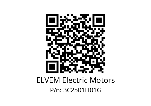   ELVEM Electric Motors 3C2501H01G