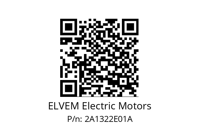   ELVEM Electric Motors 2A1322E01A