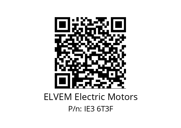   ELVEM Electric Motors IE3 6T3F